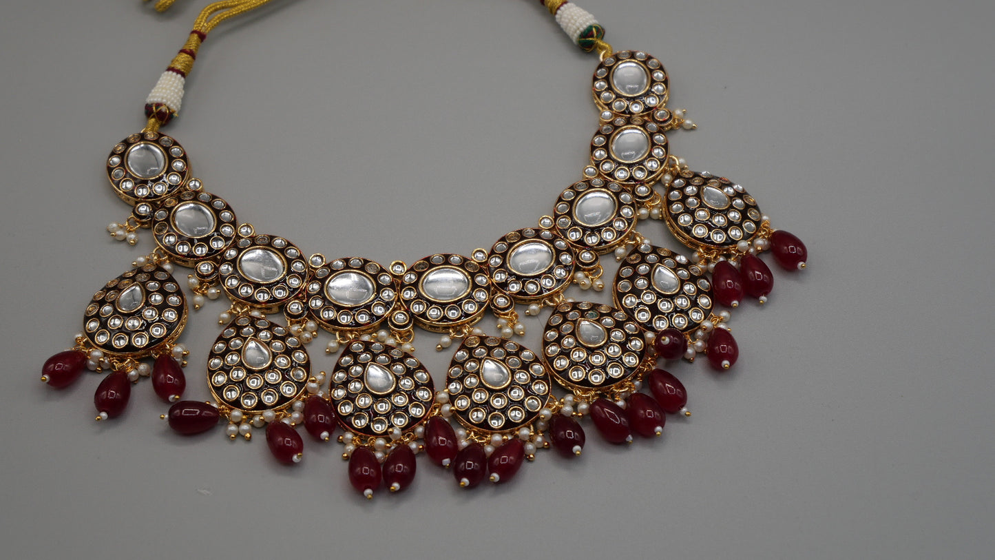 Graff - Kundan Set with earrings and tikka combo.