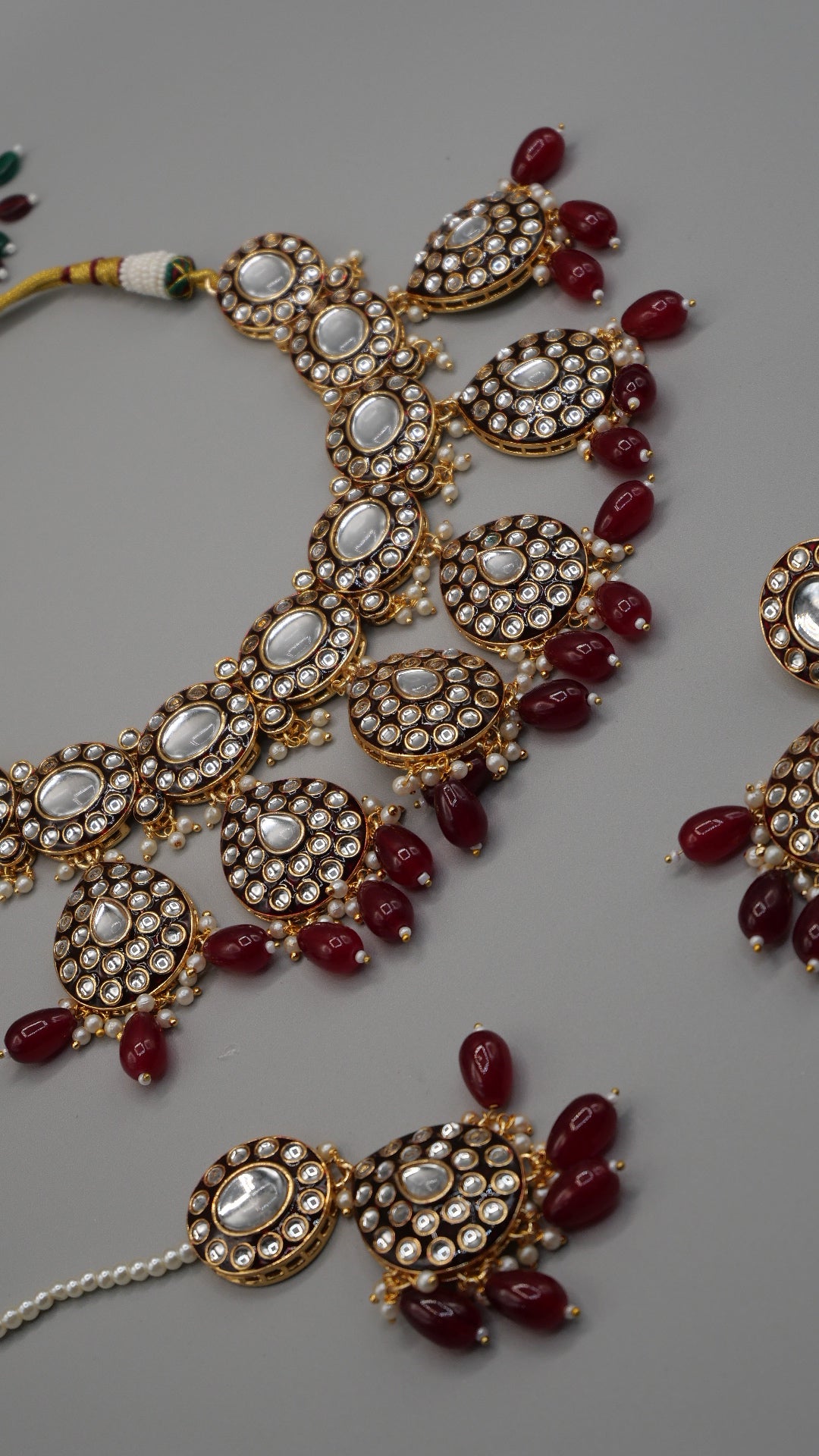 Graff - Kundan Set with earrings and tikka combo.